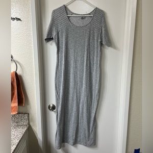 ASOS midi ribbed maternity dress